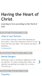 Mobile Screenshot of havingtheheartofchrist.blogspot.com
