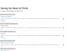 Tablet Screenshot of havingtheheartofchrist.blogspot.com