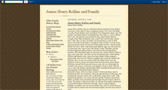 Desktop Screenshot of jameshenryrollins.blogspot.com