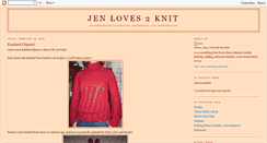 Desktop Screenshot of jenloves2knit.blogspot.com