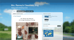 Desktop Screenshot of mrsranneysclassroomblog.blogspot.com
