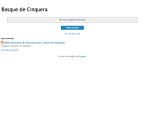 Tablet Screenshot of bosquecinquera.blogspot.com