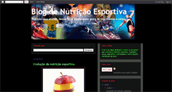 Desktop Screenshot of blognutricaoesportiva.blogspot.com