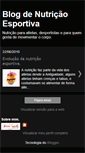 Mobile Screenshot of blognutricaoesportiva.blogspot.com
