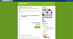 Desktop Screenshot of khaliseman.blogspot.com