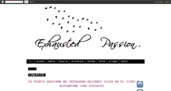 Desktop Screenshot of exhausted-passion.blogspot.com