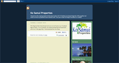 Desktop Screenshot of kosamuiproperties.blogspot.com