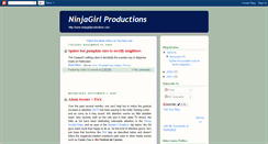 Desktop Screenshot of ninjagirlproductions.blogspot.com