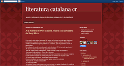 Desktop Screenshot of literaturacatalanacr.blogspot.com