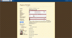 Desktop Screenshot of jugnooscripts.blogspot.com