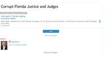 Tablet Screenshot of corruptfloridajusticeandjudges.blogspot.com