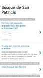 Mobile Screenshot of bosquesanpatricio.blogspot.com