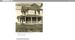 Desktop Screenshot of fadedfarmhouse.blogspot.com