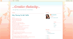 Desktop Screenshot of creativeaudacity.blogspot.com