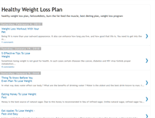 Tablet Screenshot of healthy-weight-loss-plan-4-beginners.blogspot.com