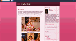 Desktop Screenshot of hisforheidi.blogspot.com