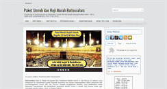 Desktop Screenshot of pakethajiumrohmurahjakarta.blogspot.com