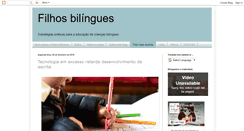 Desktop Screenshot of filhos-bilingues.blogspot.com
