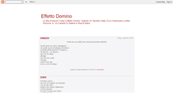 Desktop Screenshot of effettodomino.blogspot.com