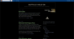 Desktop Screenshot of buffaloholdem.blogspot.com