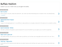 Tablet Screenshot of buffaloholdem.blogspot.com