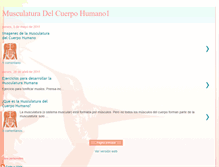 Tablet Screenshot of musculaturadelcuerpohumano1.blogspot.com