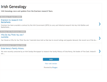 Tablet Screenshot of genealogyireland.blogspot.com