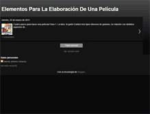 Tablet Screenshot of elementosparalaelaboracindeunapelcula.blogspot.com