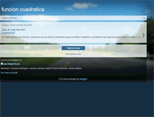 Tablet Screenshot of matefuncioncuadratica.blogspot.com