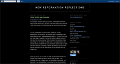 Desktop Screenshot of newreformationreflections.blogspot.com