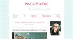 Desktop Screenshot of mrscraftyadams.blogspot.com