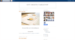 Desktop Screenshot of guymeetstabletop.blogspot.com