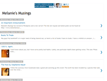 Tablet Screenshot of melanies--musings.blogspot.com