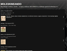 Tablet Screenshot of moleskineando.blogspot.com