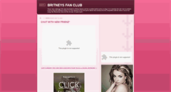 Desktop Screenshot of britneysfanclub.blogspot.com