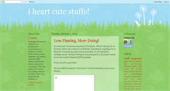 Desktop Screenshot of iheartcutestuffs.blogspot.com