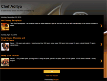 Tablet Screenshot of chefaditya.blogspot.com