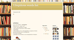 Desktop Screenshot of gre-ubiquitous-words.blogspot.com