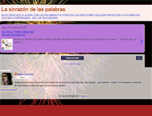 Tablet Screenshot of lasinrazondelaspalabras.blogspot.com