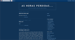 Desktop Screenshot of horasperdidas.blogspot.com