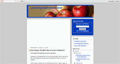 Desktop Screenshot of lowering-high-cholesterol.blogspot.com