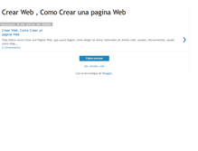 Tablet Screenshot of crear-pagina-web-gratis.blogspot.com