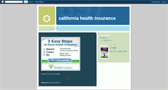 Desktop Screenshot of calhealthinsure.blogspot.com