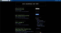 Desktop Screenshot of mismanerasdever.blogspot.com