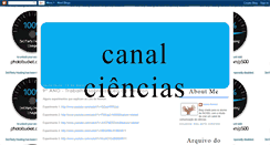 Desktop Screenshot of canalciencias.blogspot.com