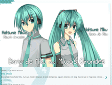 Tablet Screenshot of diario-de-miku.blogspot.com