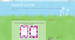 Desktop Screenshot of kards4kids.blogspot.com