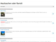 Tablet Screenshot of maultaschenoderravioli.blogspot.com