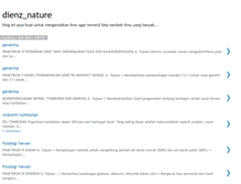 Tablet Screenshot of dienznature.blogspot.com