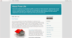 Desktop Screenshot of aboutpunelife.blogspot.com